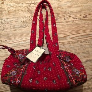 NWT Vera Bradley Handbag in Provincial red